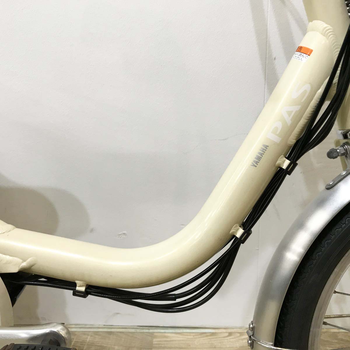 中古電動自転車 ヤマハ PAS ワゴン  ベージュ 18×16インチ KJ091