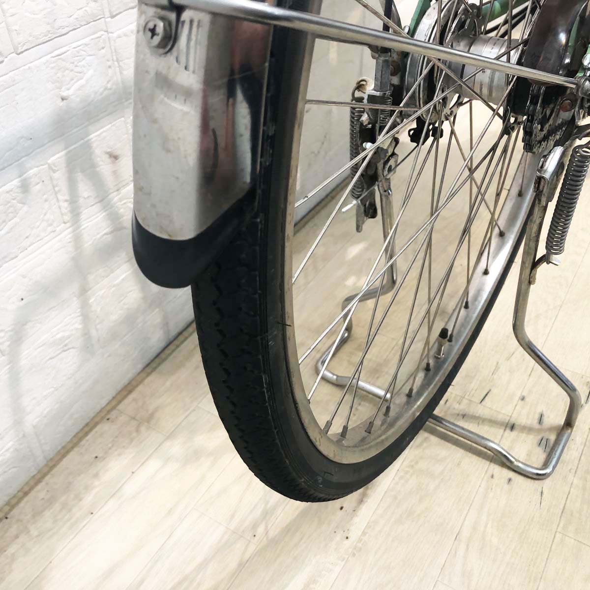 中古電動自転車 パナソニック ビビDX グリーン 26インチ YG018