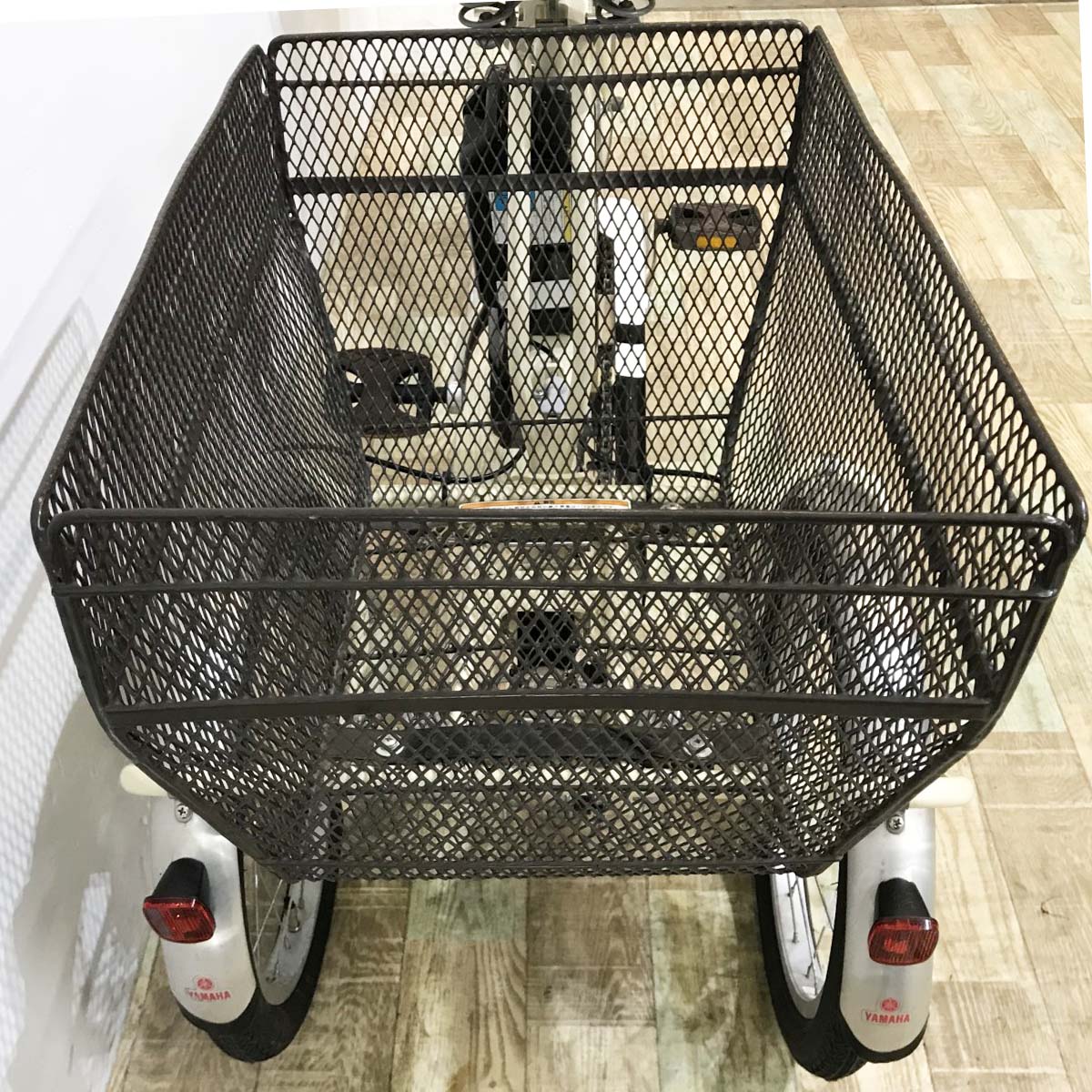 中古電動自転車 ヤマハ PAS ワゴン  ベージュ 18×16インチ KJ091
