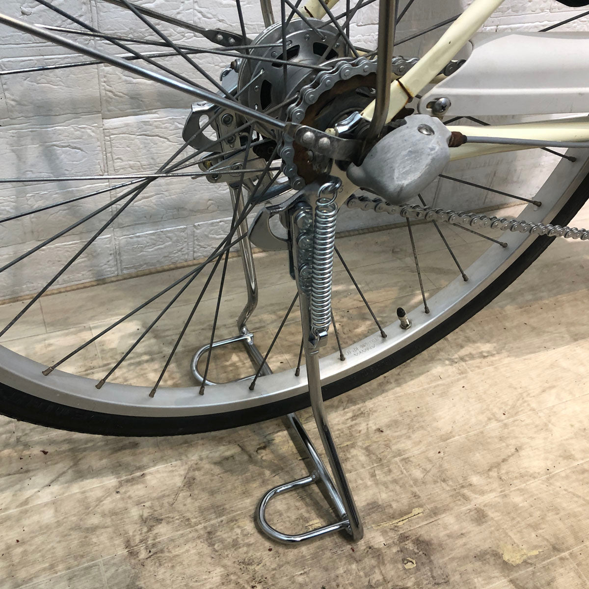 中古電動自転車 パナソニック ビビ NX アイボリーホワイト 26インチ YA100