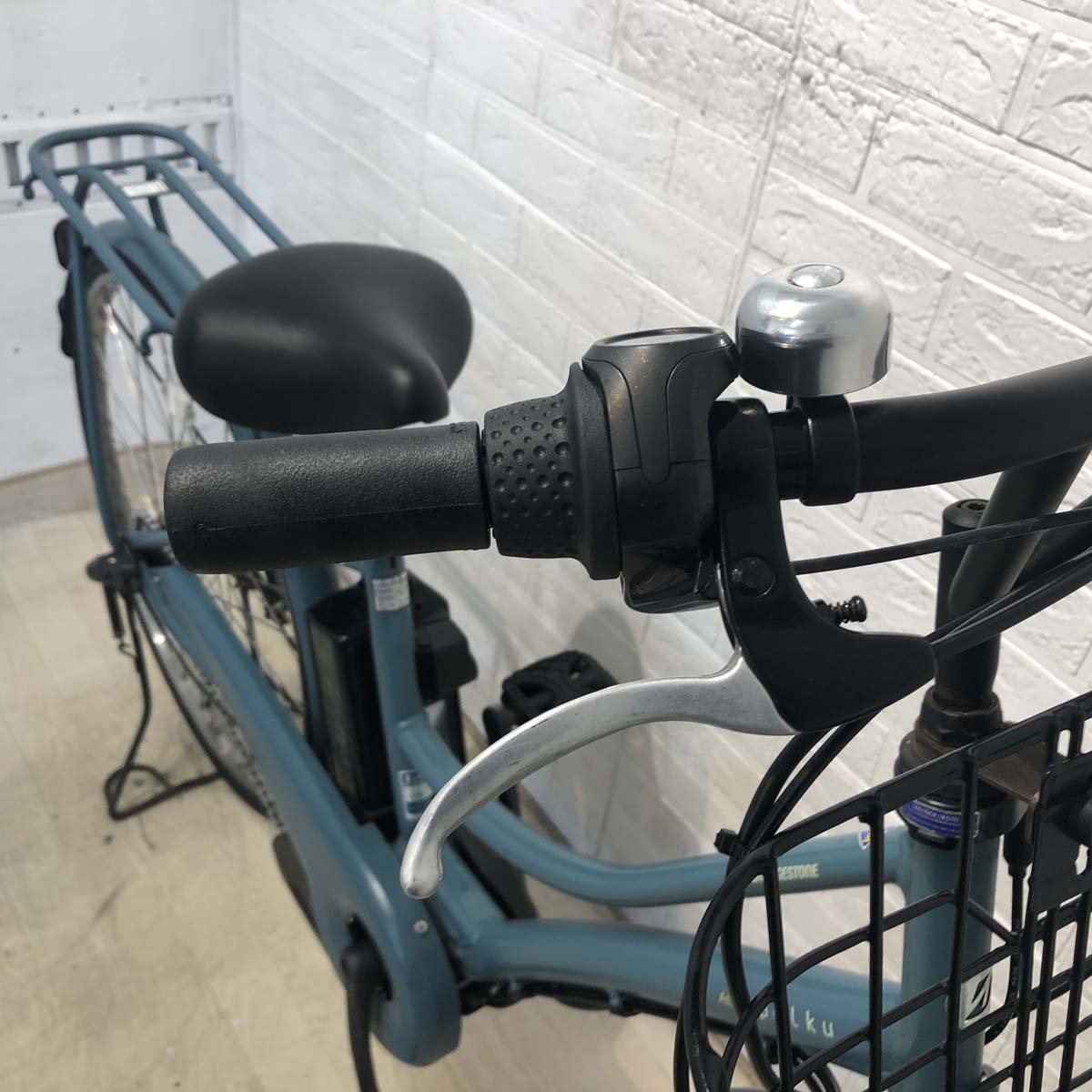 中古電動自転車 ブリヂストン アシスタポルク グリーン 26インチ YG019
