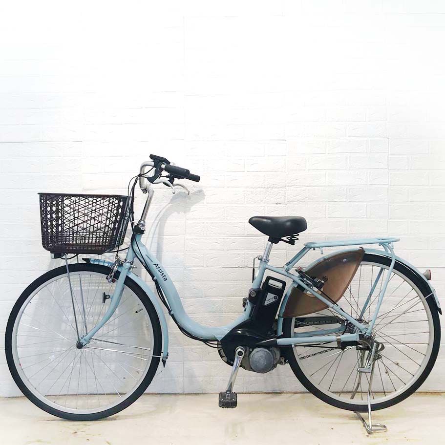 中古電動自転車 ブリヂストン アシスタベーシック ブルー 26インチ YG020