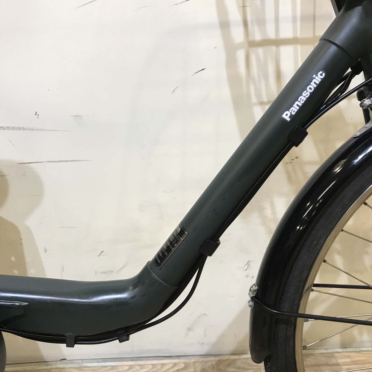 中古電動自転車 パナソニック ギュット DX カーキ 前22×後26インチ