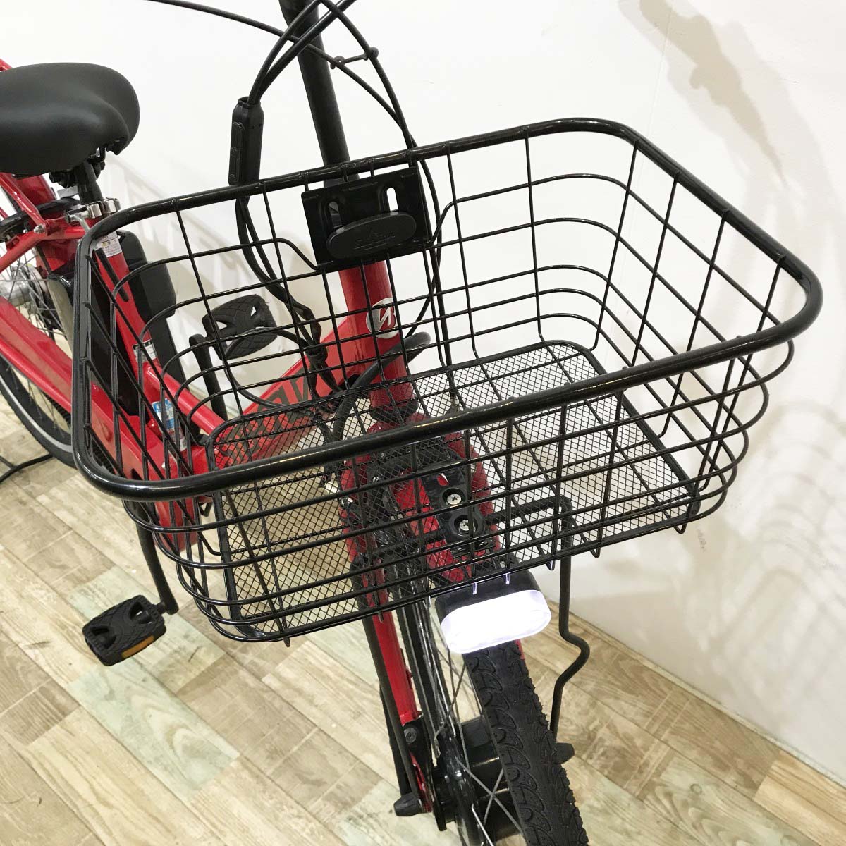 中古電動自転車 ブリヂストン ステップクルーズ レッド 26インチ KJ092