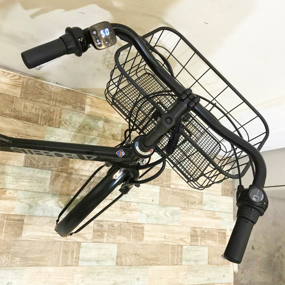 ブリヂストン ステップクルーズ e カーキ 26インチ KQ137 【中古車 