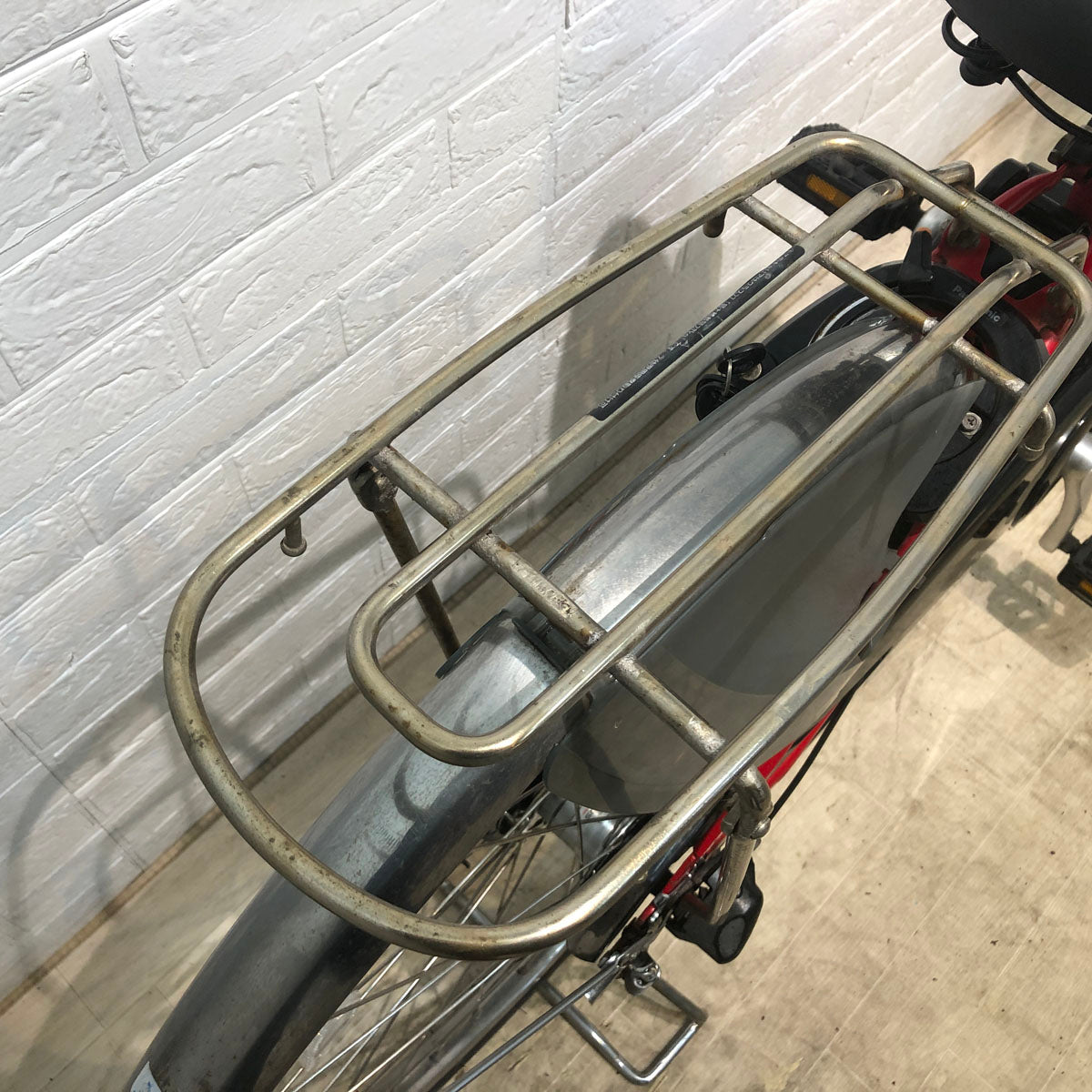 中古電動自転車 パナソニック ビビ DX レッド 26インチ YA101 