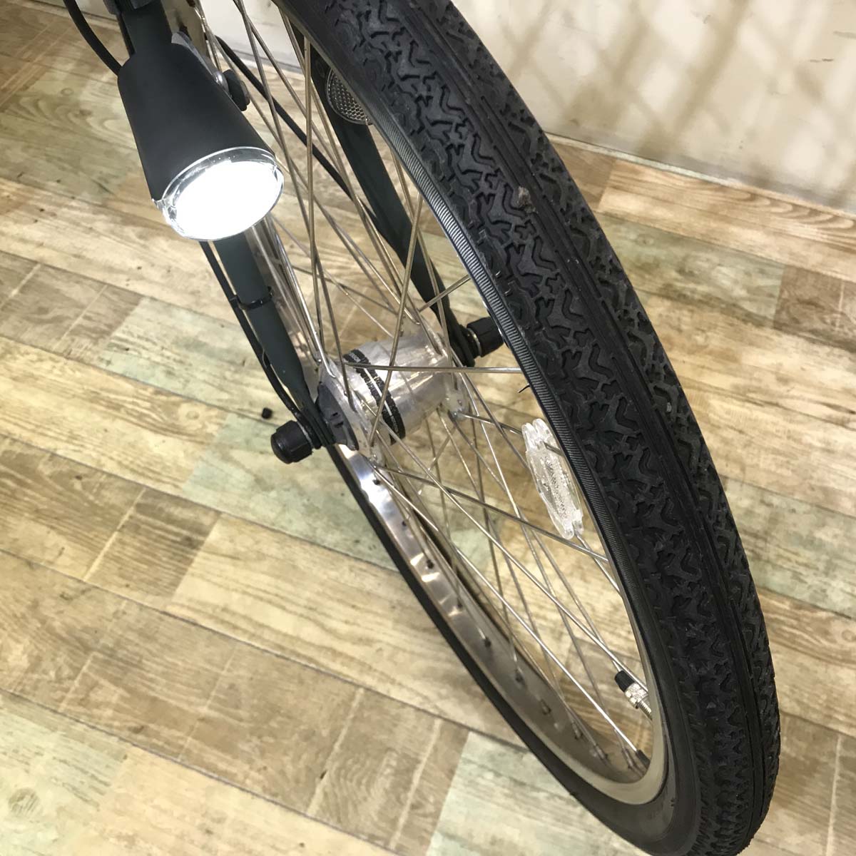 中古電動自転車 パナソニック ギュット DX カーキ 前22×後26インチ