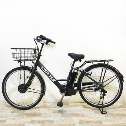 ブリヂストン ステップクルーズ e カーキ 26インチ KQ137 【中古車】