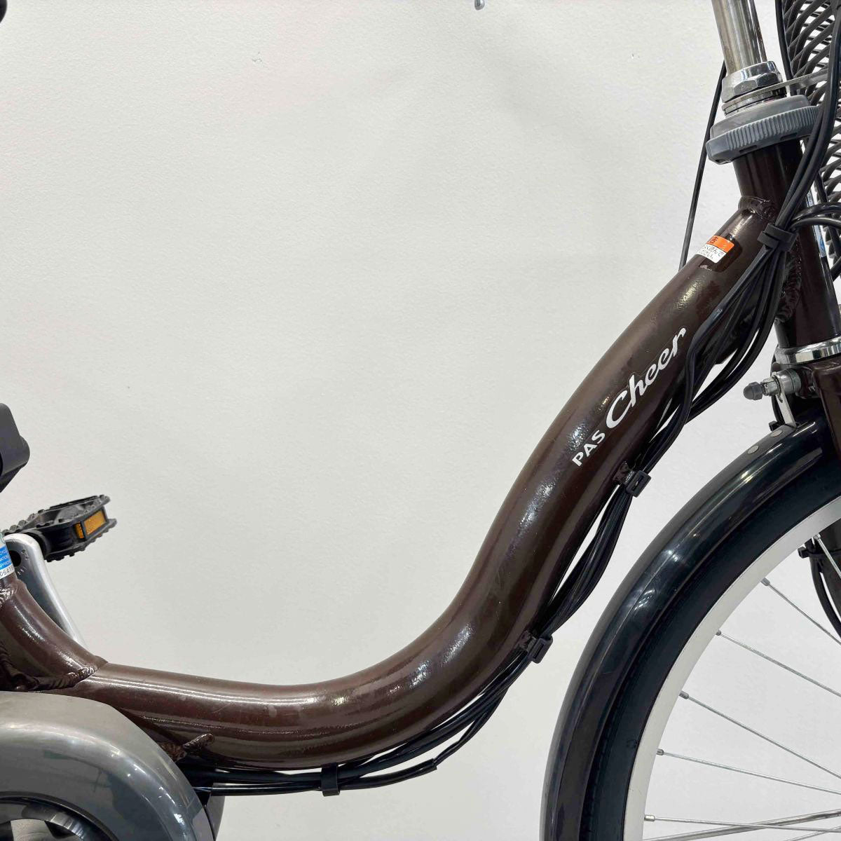 中古電動自転車 ヤマハ PAS チア ブラウン 24インチ YJ040
