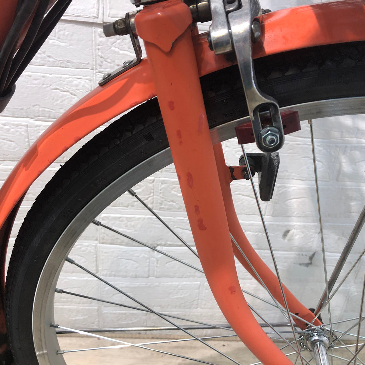 中古電動自転車 ブリヂストン アシスタ ベーシック オレンジ 26インチ YA102