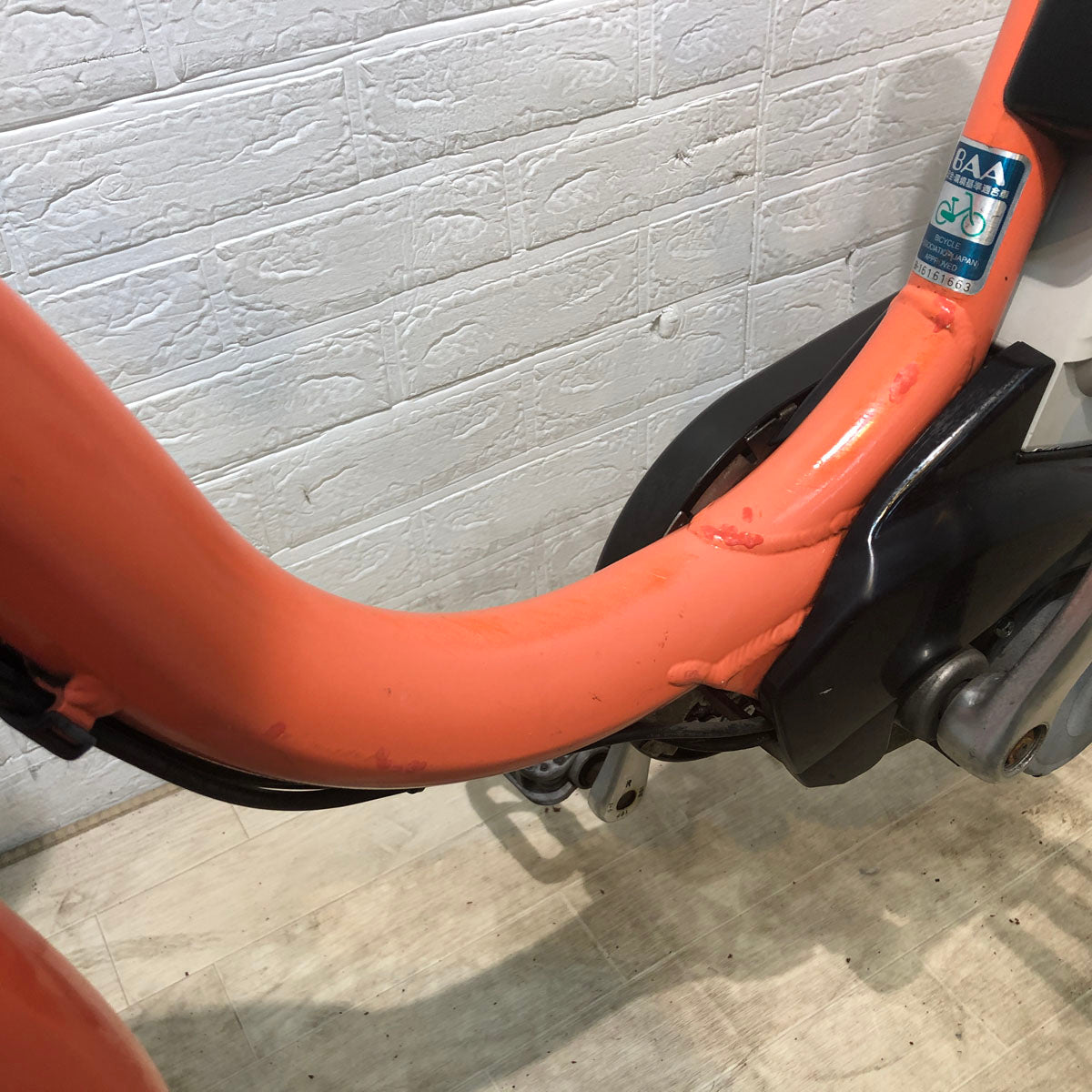 中古電動自転車 ブリヂストン アシスタ ベーシック オレンジ 26インチ YA102