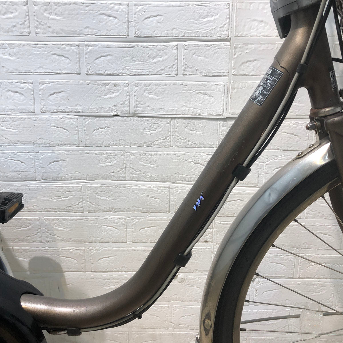 中古電動自転車 訳あり パナソニック ビビ DX ブラウン 26インチ YA103