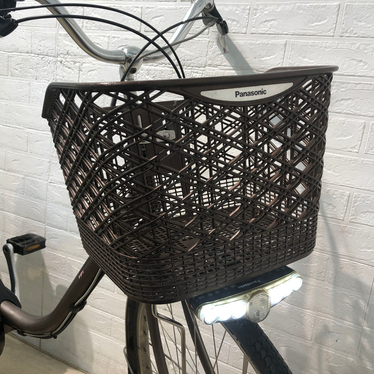 中古電動自転車 訳あり パナソニック ビビ DX ブラウン 26インチ YA103