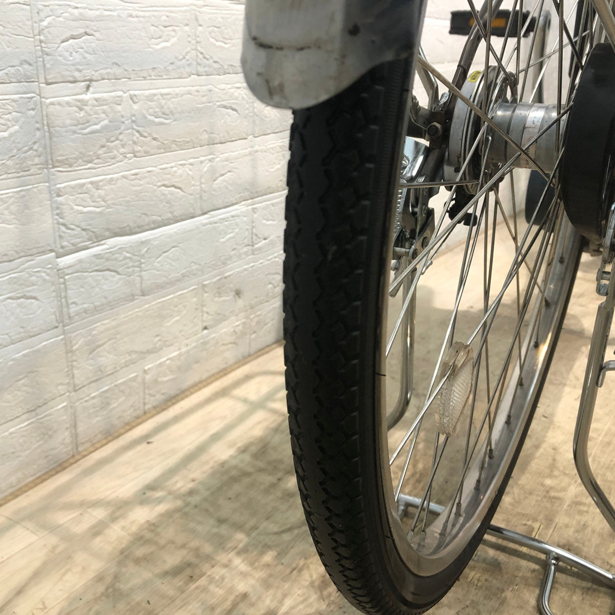 中古電動自転車 訳あり パナソニック ビビ DX ブラウン 26インチ YA103