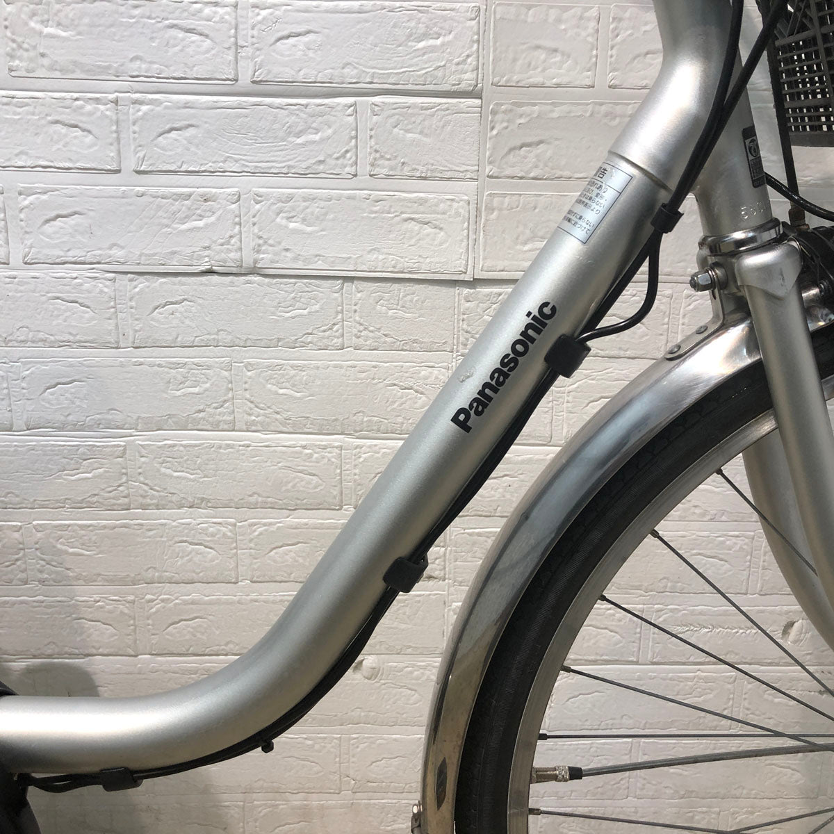 中古電動自転車 新品バッテリー パナソニック ビビ TX シルバー 26インチ YA104