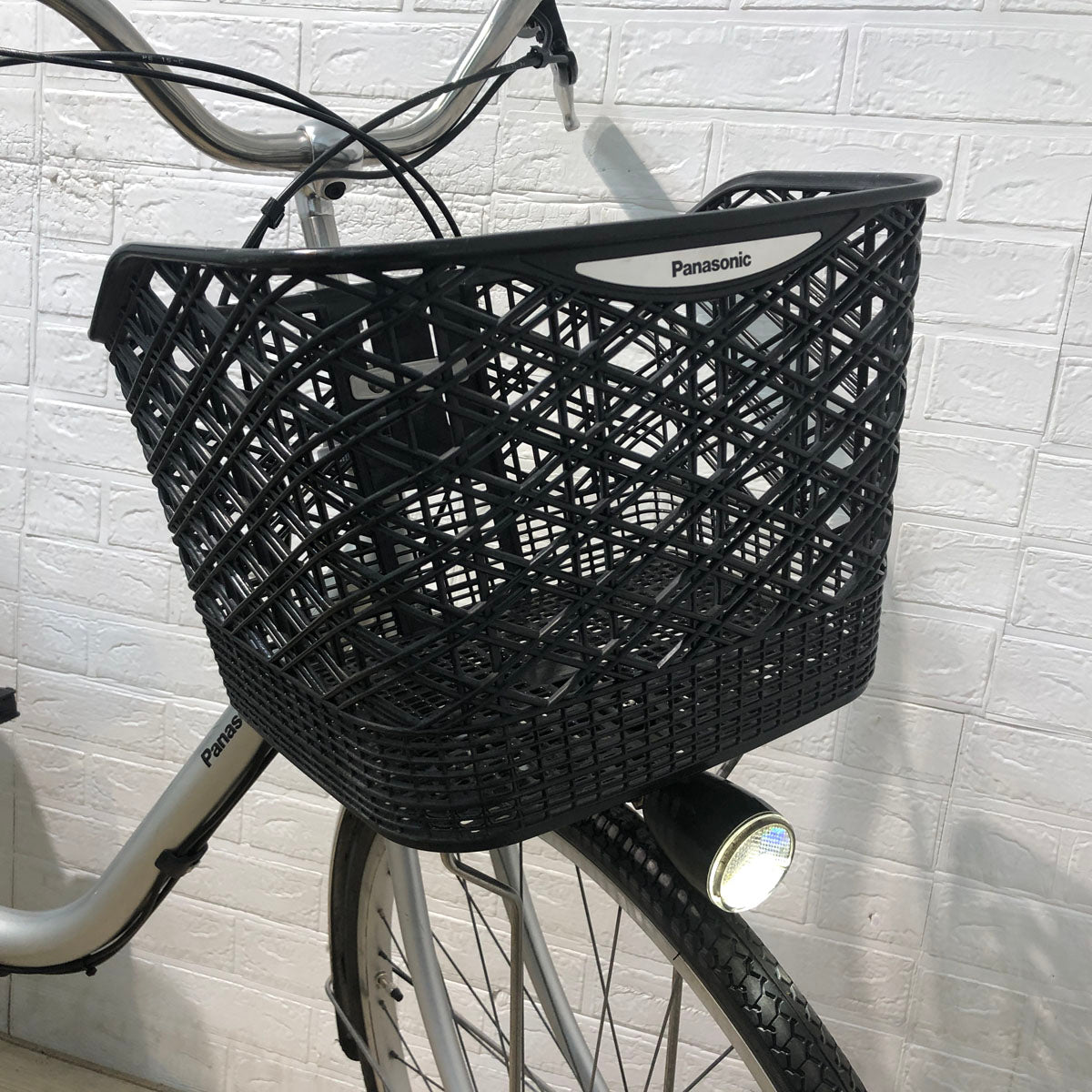 中古電動自転車 新品バッテリー パナソニック ビビ TX シルバー 26インチ YA104