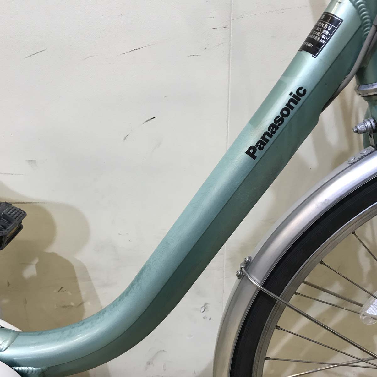 中古電動自転車 パナソニック ビビ ライト U グリーン 26インチ KZ159