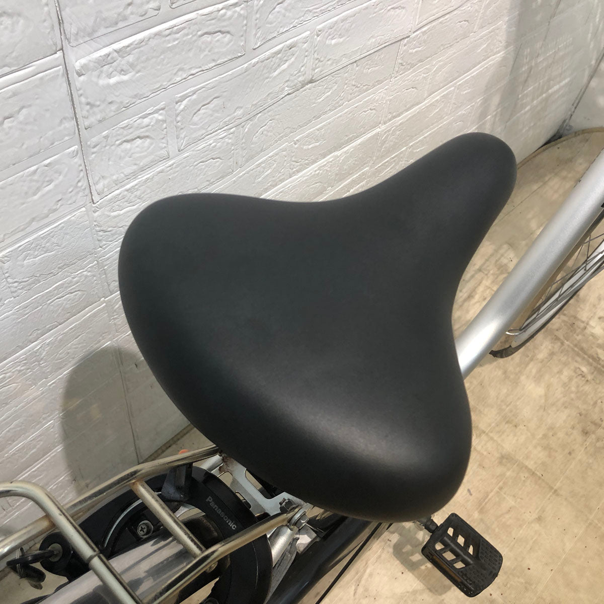 中古電動自転車 新品バッテリー パナソニック ビビ TX シルバー 26インチ YA104