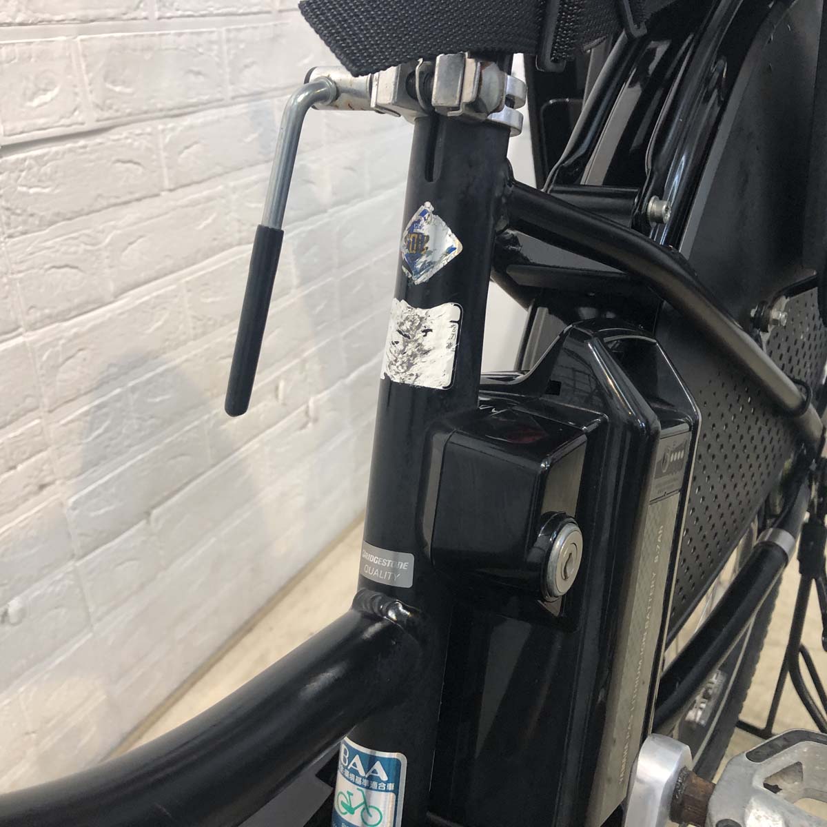中古電動自転車 ブリヂストン ハイディB ブラック 26インチ YG023