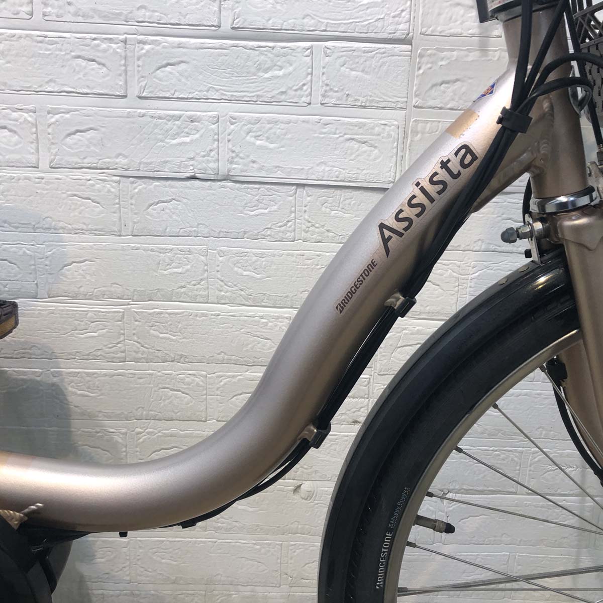 中古電動自転車 ブリヂストン アシスタDX ゴールド 24インチ YG024
