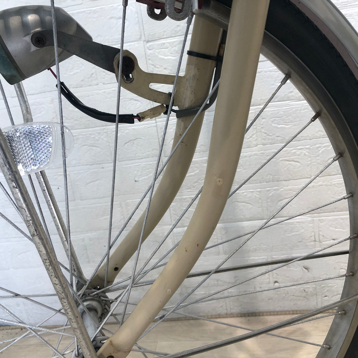 中古電動自転車 ブリヂストン アシスタ ライト ベージュ 26インチ YA106