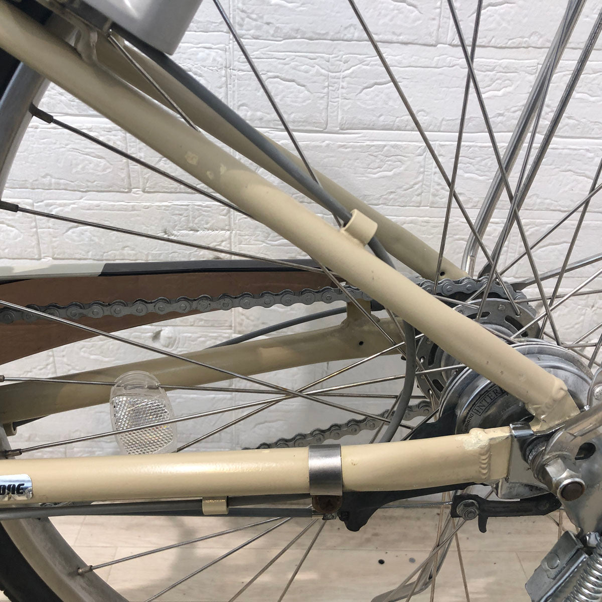 中古電動自転車 ブリヂストン アシスタ ライト ベージュ 26インチ YA106