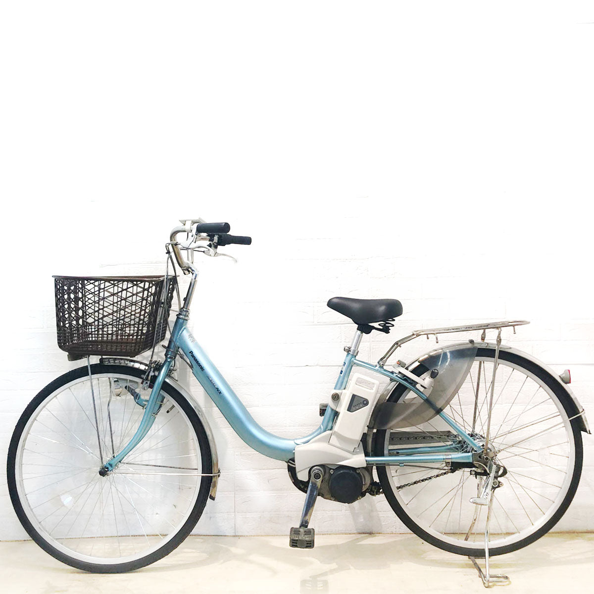 中古電動自転車 パナソニック ビビ NX ブルー 26インチ YA107