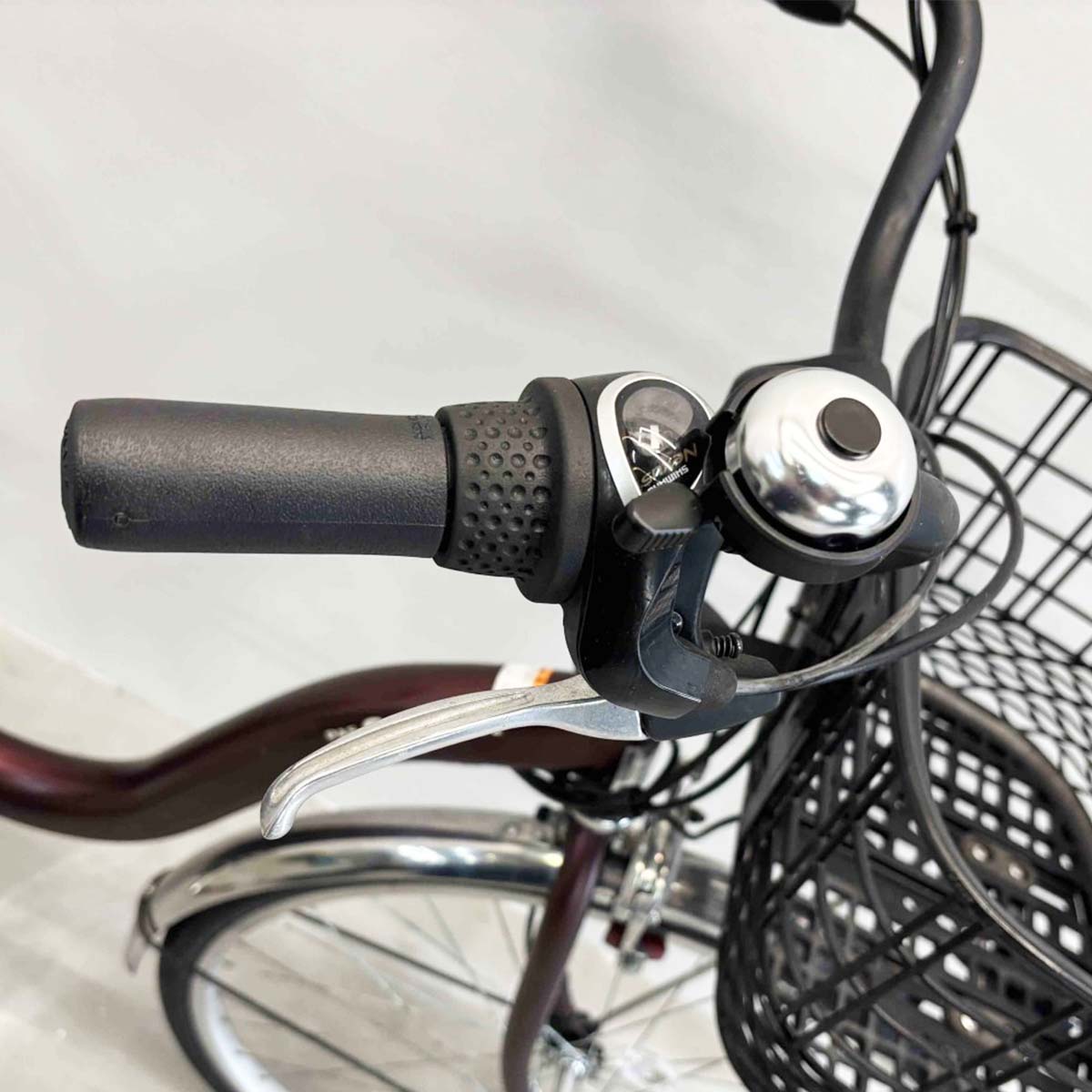 中古電動自転車 ヤマハ PAS チア AEON ブラウン 26インチ YJ044