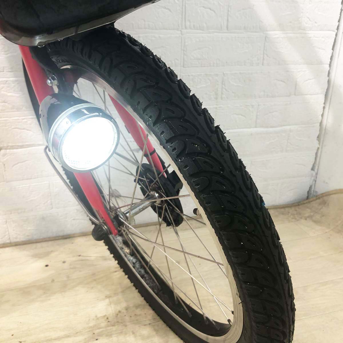 中古電動自転車 ブリヂストン アンジェリーノプティットe レッド 20インチ YG025