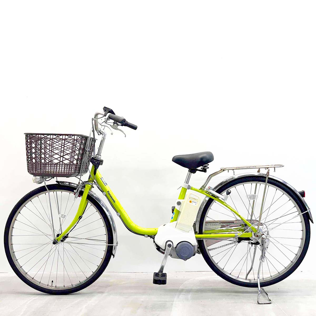 中古電動自転車 パナソニック ビビDX グリーン 26インチ YJ045