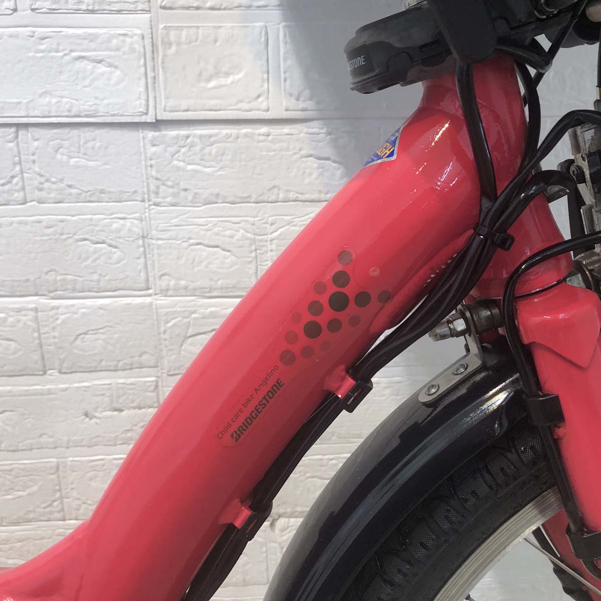 中古電動自転車 ブリヂストン アンジェリーノプティットe レッド 20インチ YG025