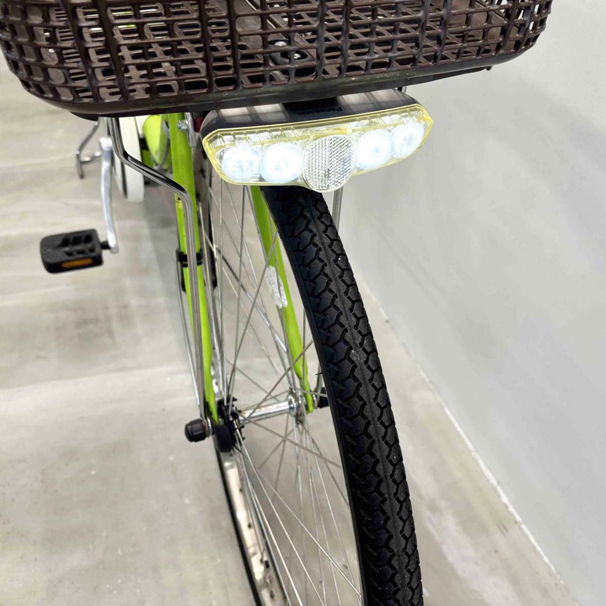 中古電動自転車 パナソニック ビビDX グリーン 26インチ YJ045