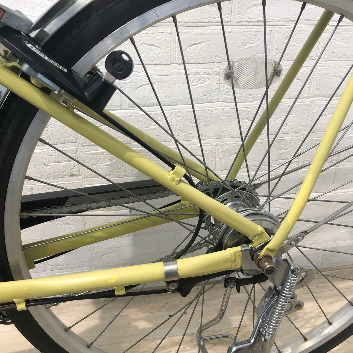 中古電動自転車 ブリヂストン アシスタ ベーシック イエロー 26インチ YA108