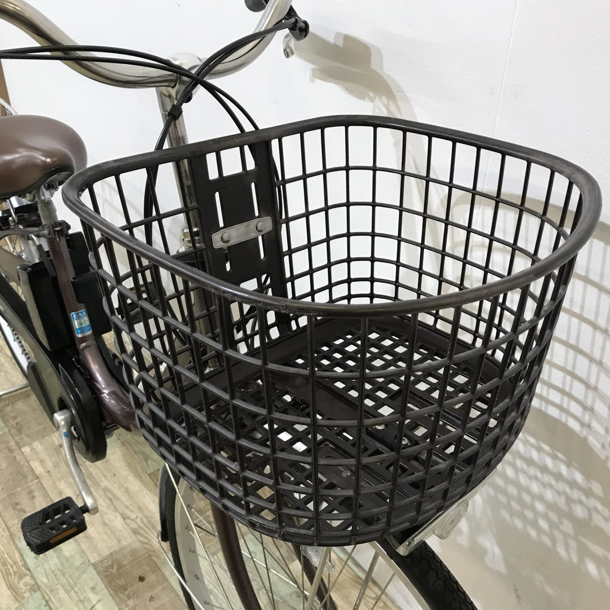 中古電動自転車 パナソニック ビビL ブラウン 26インチ KJ099