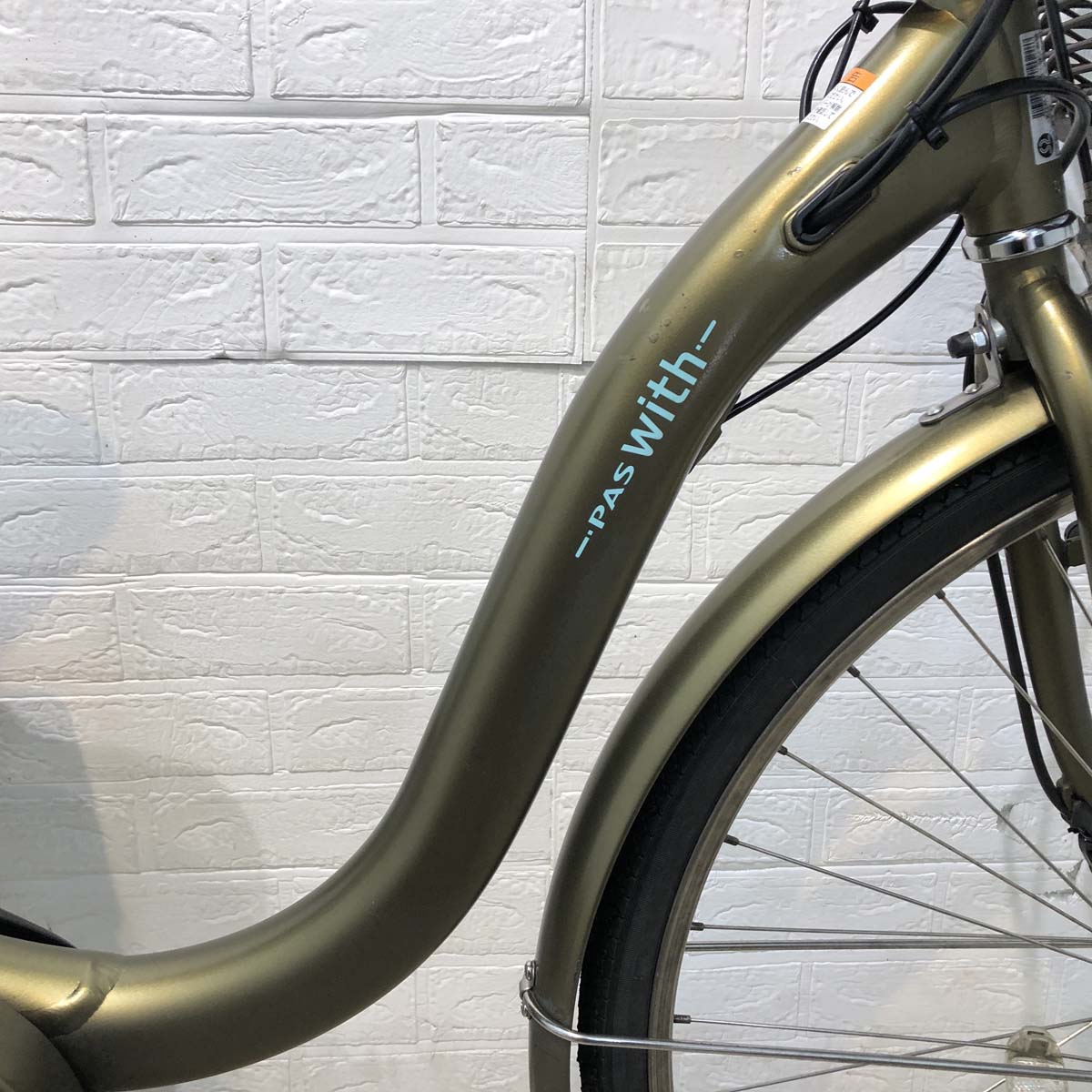 中古電動自転車 ヤマハ パスウィズDX ゴールド 26インチ YG027