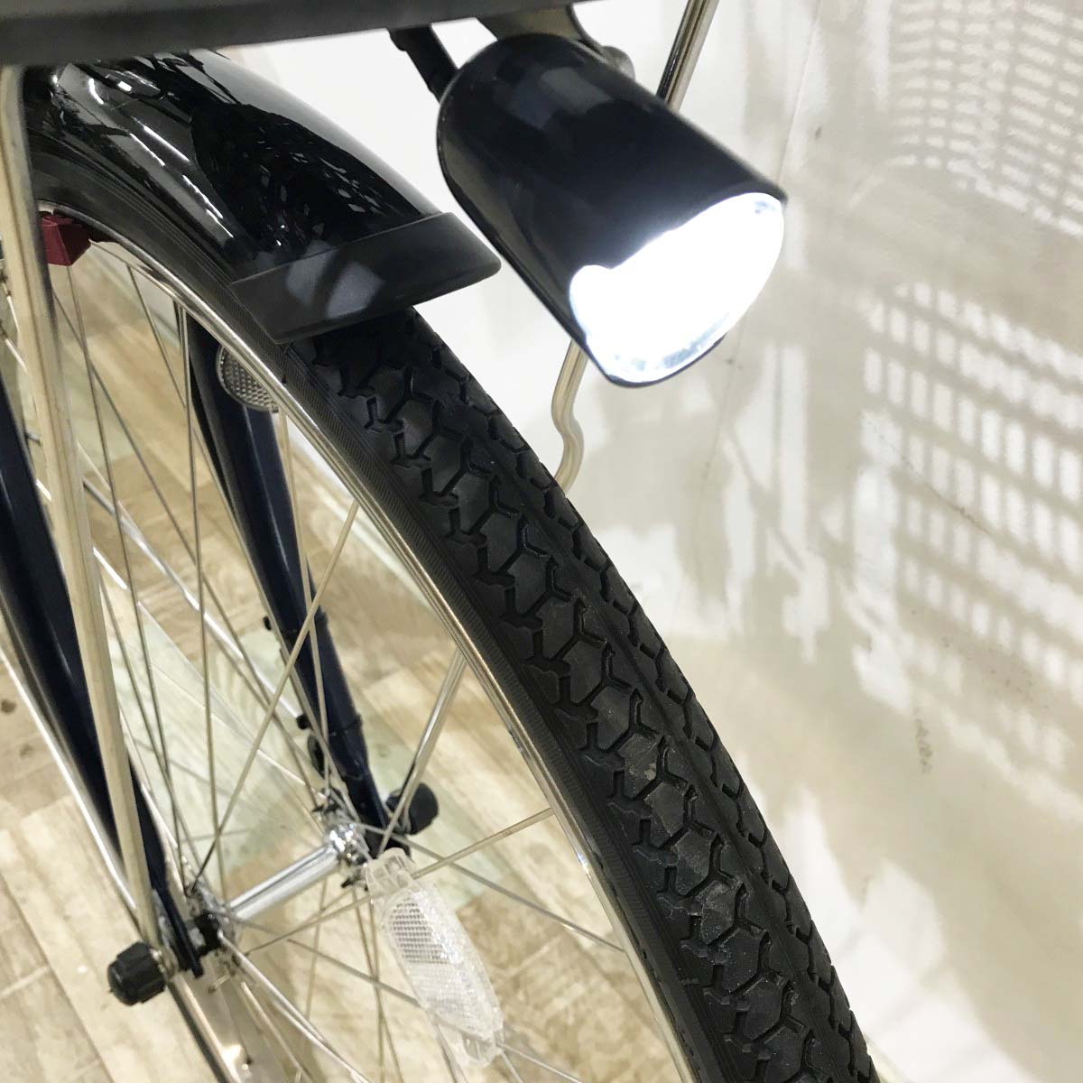 中古電動自転車 ヤマハ PAS ウィズ ネイビー 26インチ KJ100