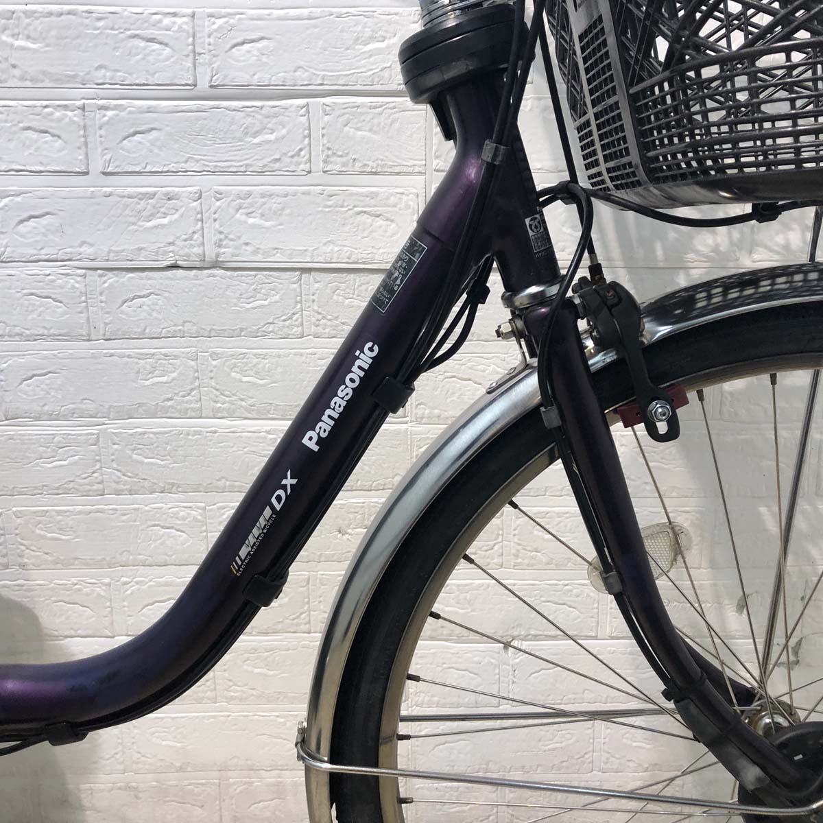 中古電動自転車 パナソニック ビビ DX パープル 24インチ YA111 