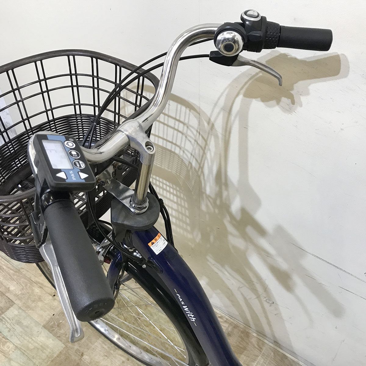 中古電動自転車 ヤマハ PAS With パス ウィズ ネイビー 26インチ KF026