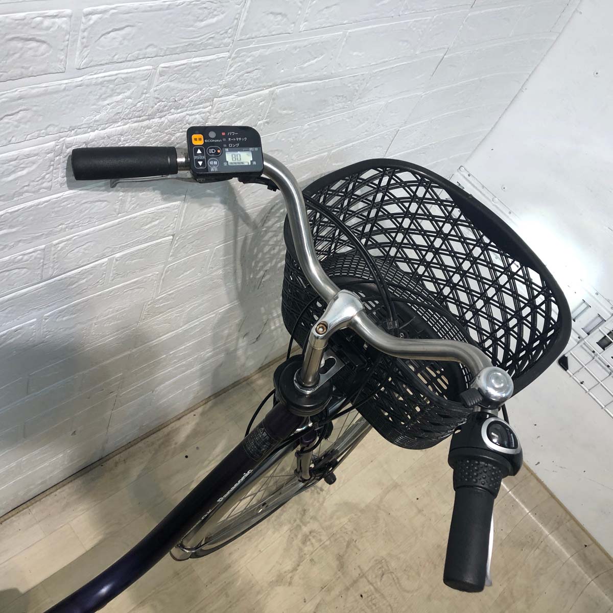 中古電動自転車 パナソニック ビビ DX パープル 24インチ YA111 