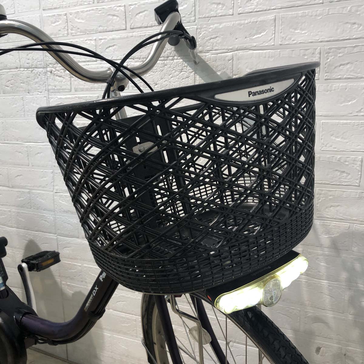 中古電動自転車 パナソニック ビビ DX パープル 24インチ YA111 