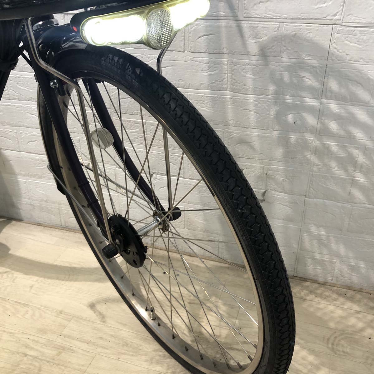 中古電動自転車 パナソニック ビビ DX パープル 24インチ YA111 