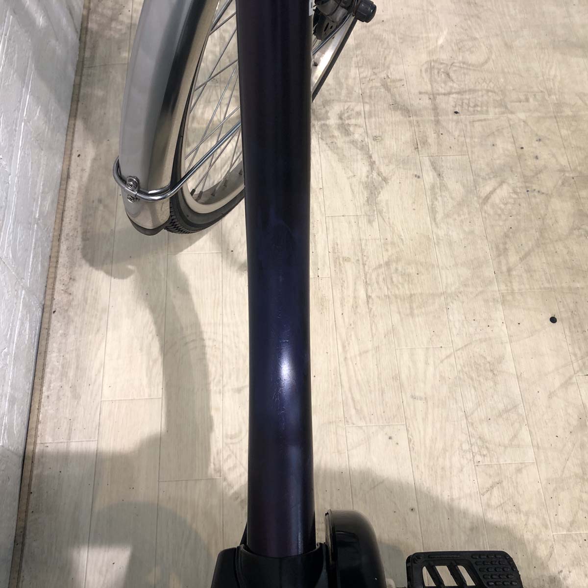 中古電動自転車 パナソニック ビビ DX パープル 24インチ YA111 