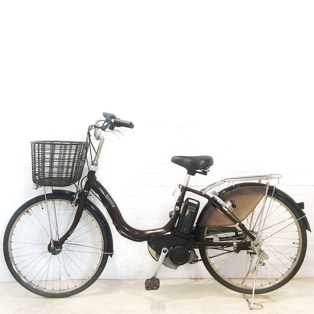 中古電動自転車 ブリヂストン アシスタ DX ブラウン 24インチ YA112
