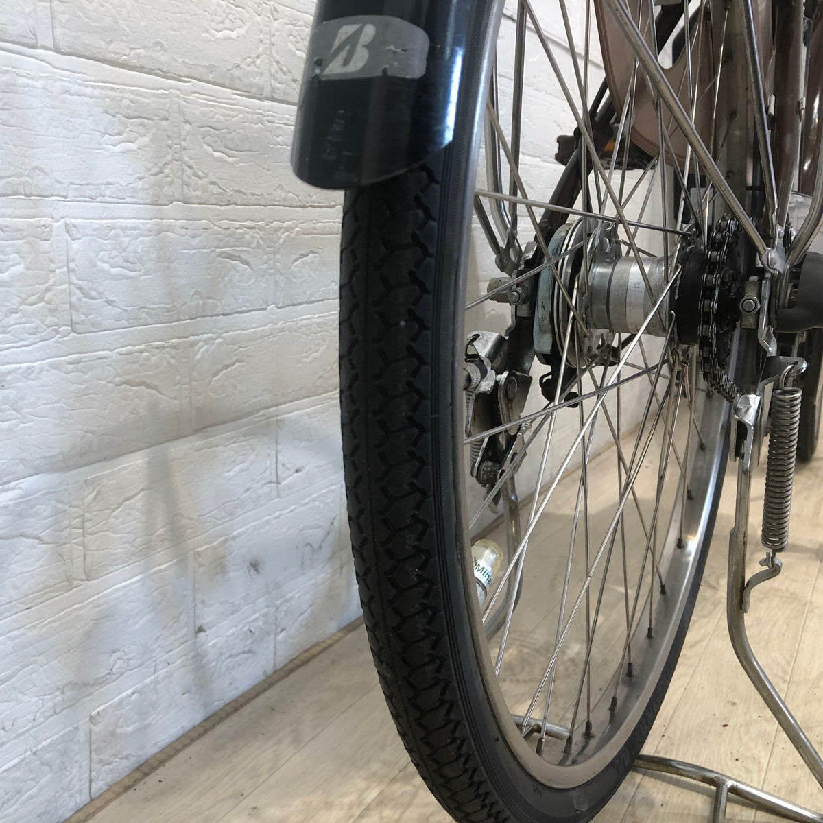 中古電動自転車 ブリヂストン アシスタ DX ブラウン 24インチ YA112