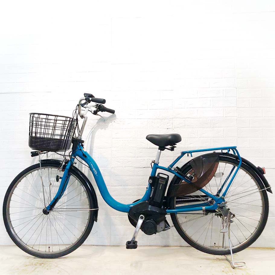 中古電動自転車 ヤマハ PAS ウィズ ブルー 26インチ YG030