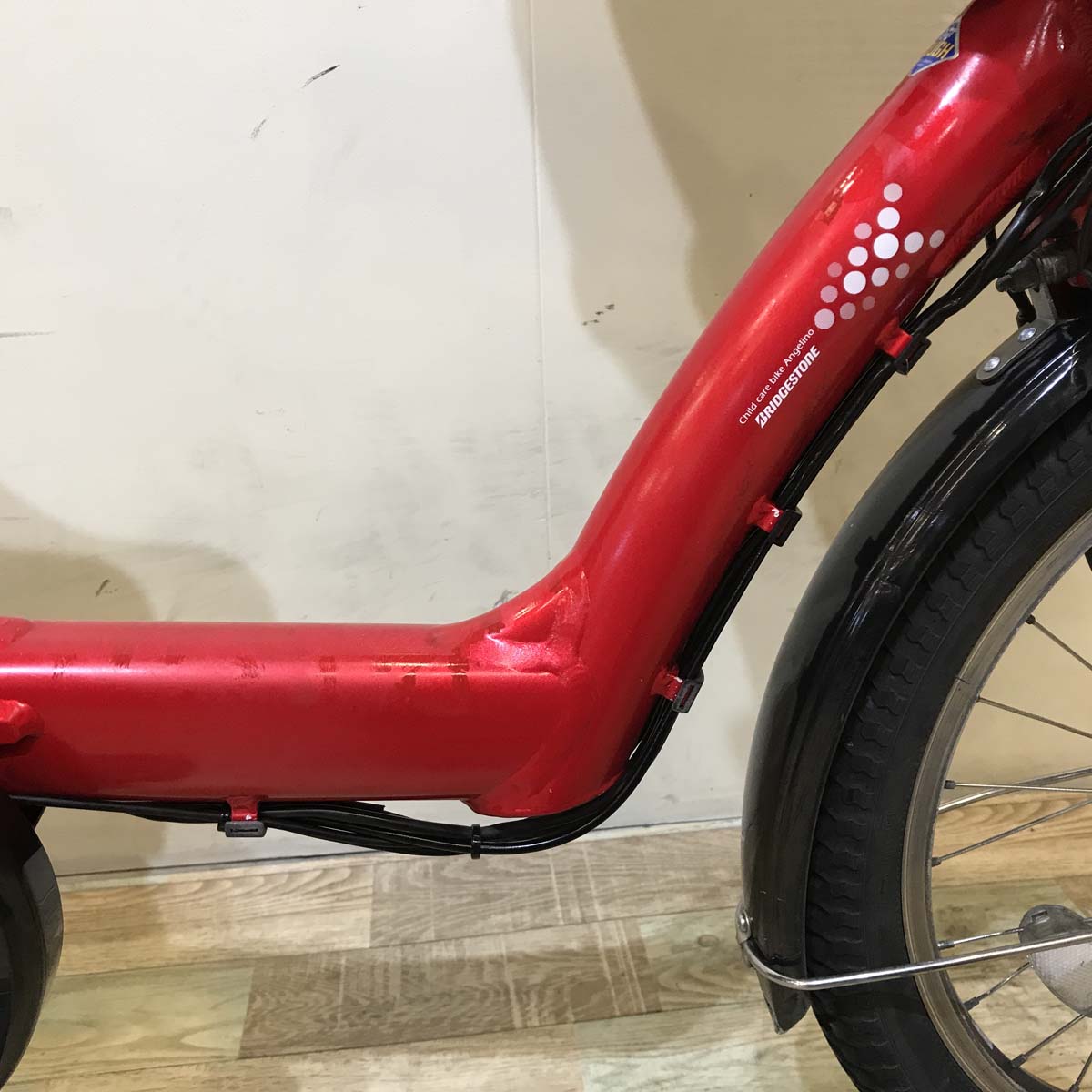1647 電動自転車 中古電動自転車 ブリヂストン アンジェリーノ プティット e レッド 20