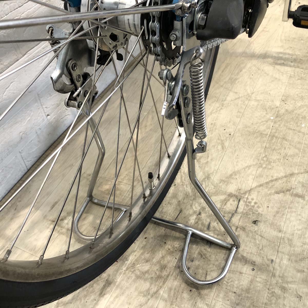 中古電動自転車 ヤマハ PAS ウィズ ブルー 26インチ YG030