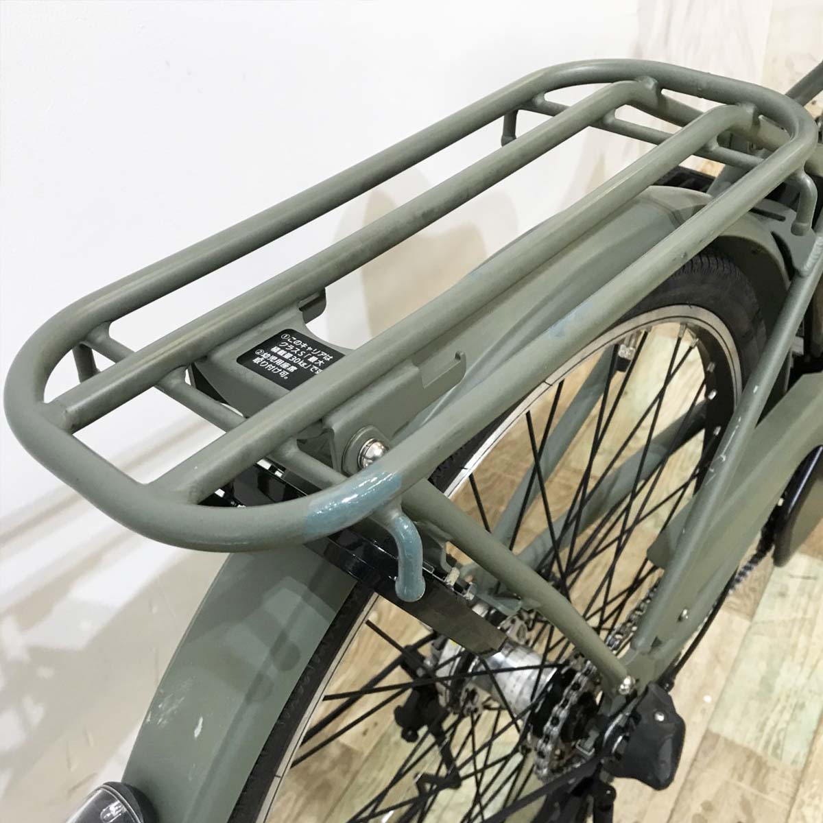中古電動自転車 パナソニック ティモS カーキ 26インチ KJ103