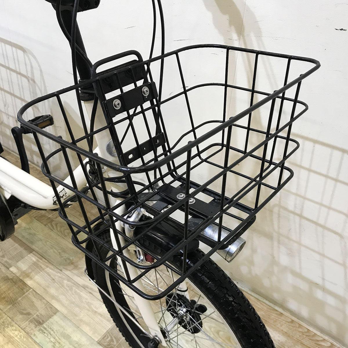 中古電動自転車 ブリヂストン ジョシスワゴン アイボリーホワイト 前20×後18インチ KF030 
