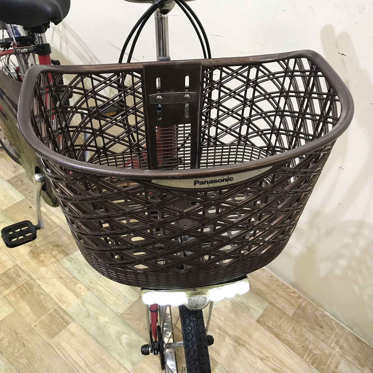 中古電動自転車 パナソニック ビビ DX レッド 26インチ KF031